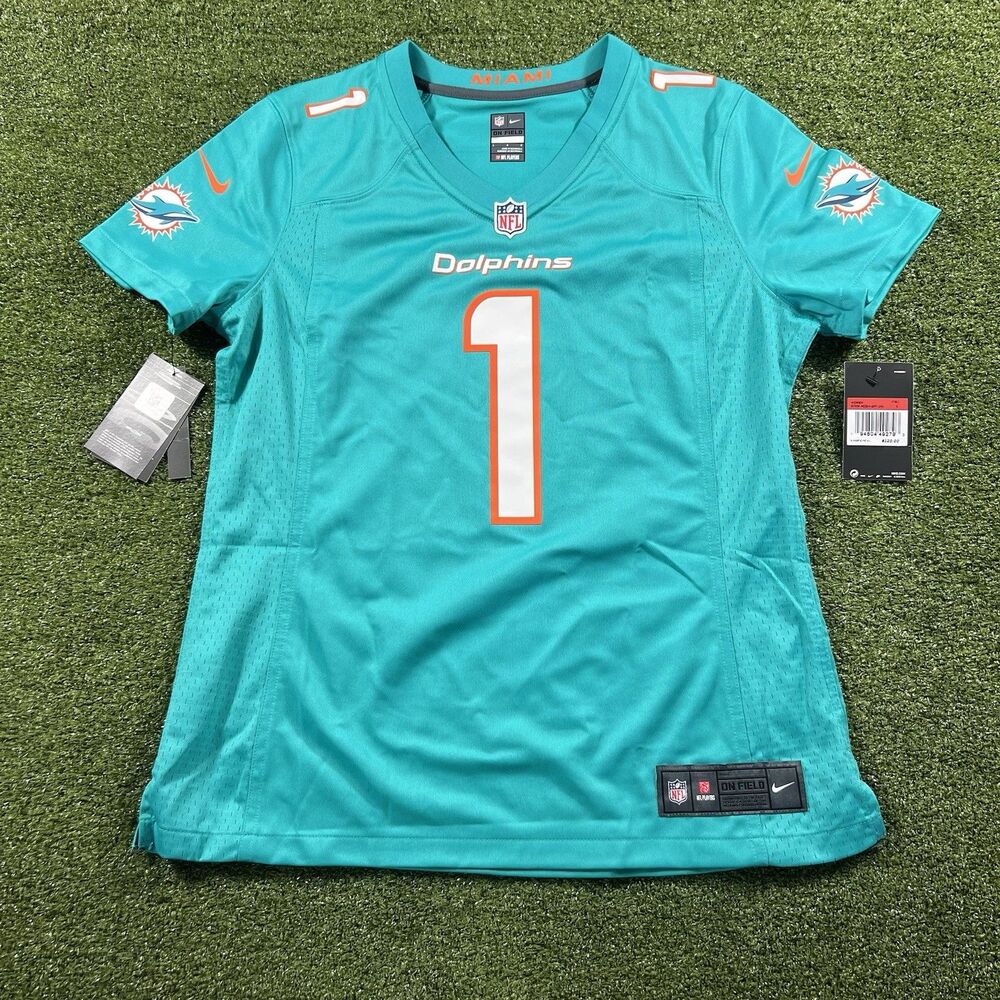 NWT Miami Dolphins Tua Tagovailoa Nike Football Game Home Jersey Women’s L